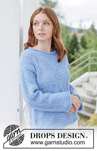 266-20 Blue Plume Sweater