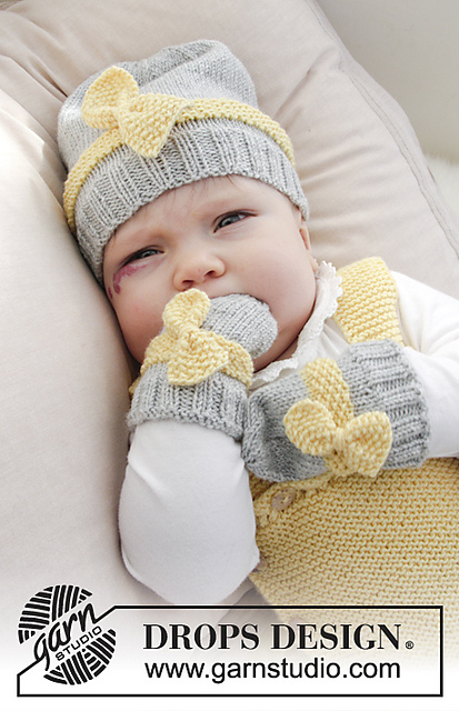 B31-11 b Little Miss Ribbons Mittens
