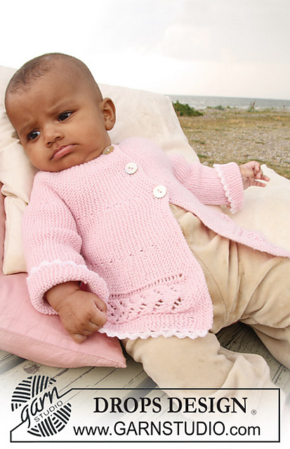b20-12 Jacket in Garter Stitch and Lace