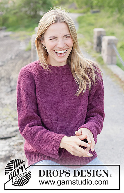 272-9 Purple Dahlia Sweater