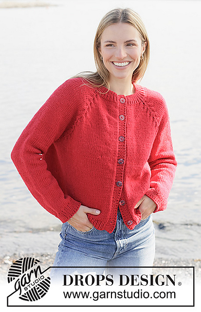 272-13 Red Autumn Cardigan