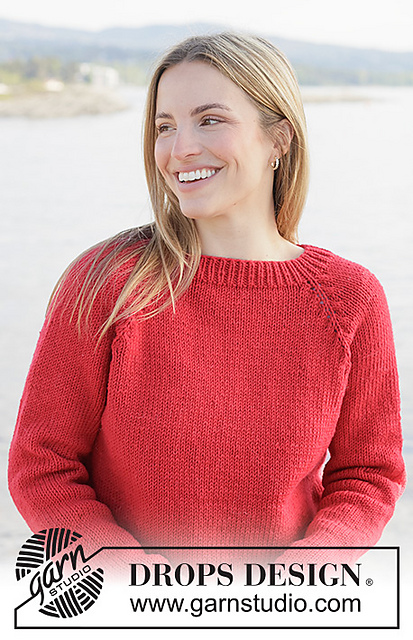 272-14 Red Autumn Sweater