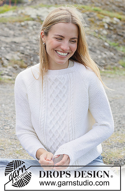 Swedish Style Patterns Ravelry: 271-25 White Hive Sweater pattern by DROPS design