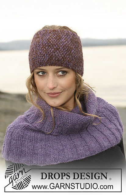 108-15 a - Ear warmer in moss st