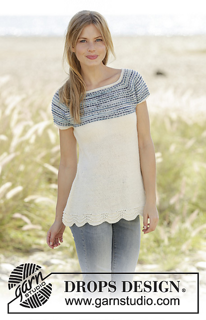 Ravelry: 177-26 Spring Rain Top pattern by DROPS design