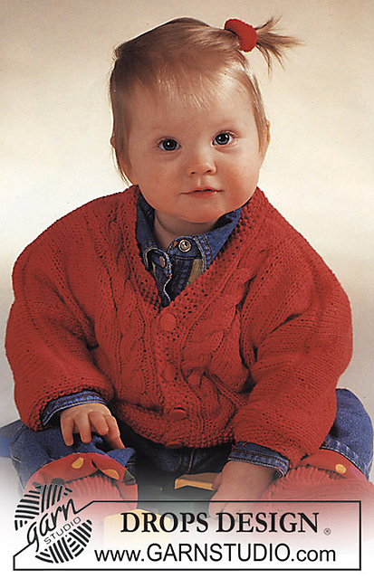 b2-6 jacket with cable pattern and socks
