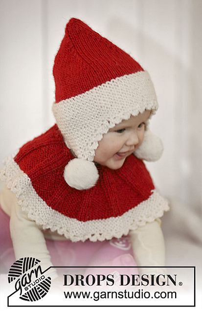 b19-11 Baby Noel hat & neckwarmer