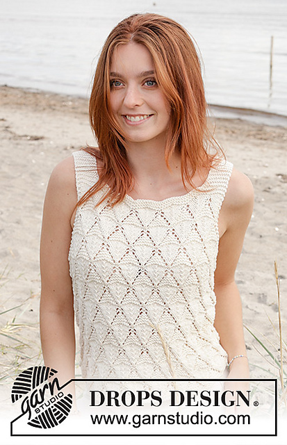 Ravelry: 240-8 Dazzling Diamonds Top pattern by DROPS design