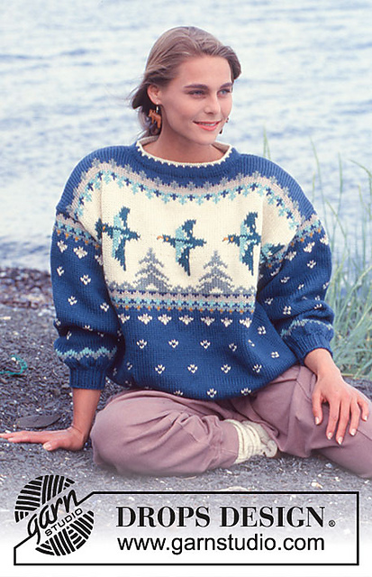 28-5 Jumper with duck pattern