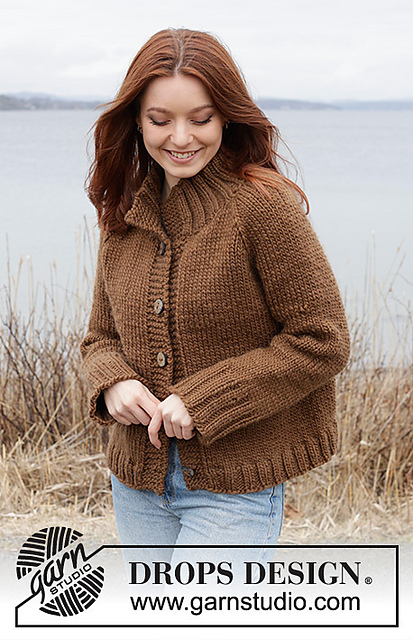 Ravelry: 244-26 Autumn Amber Cardigan pattern by DROPS design