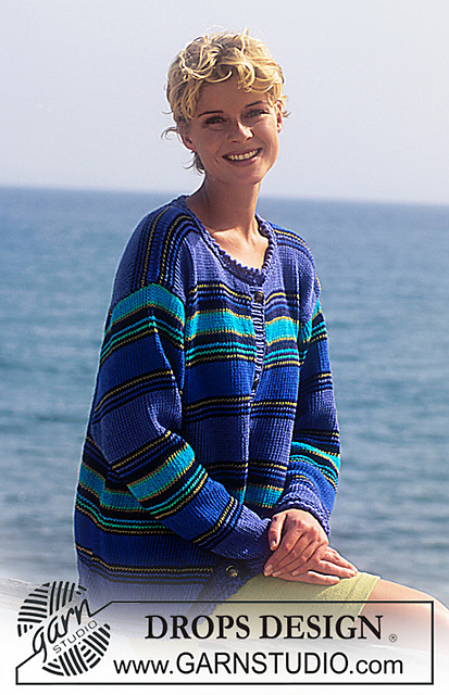 51-19 Cardigan with stripes