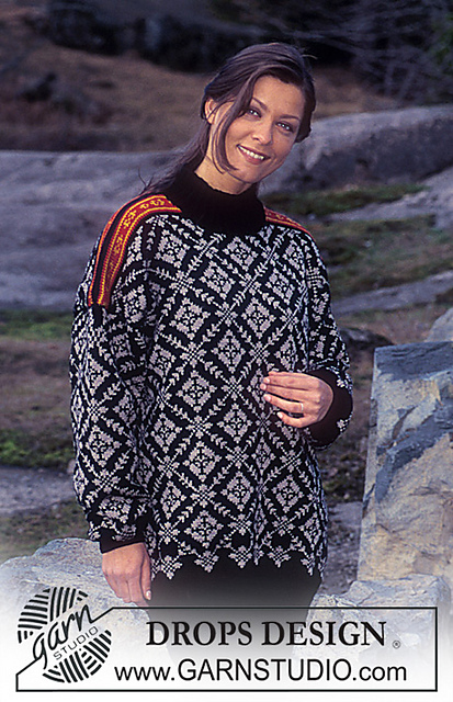 47-19 Jumper with diamond pattern