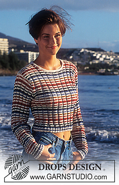 46-1 Rib sweater with stripes