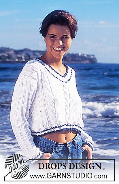 46-17 Sweater with cables and rib