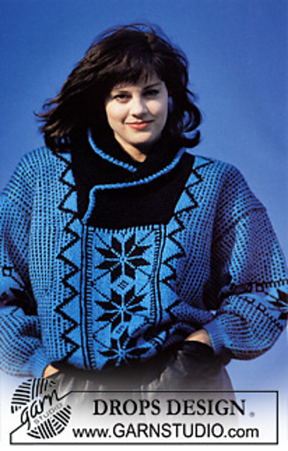 12-17 Jumper with star pattern and collar