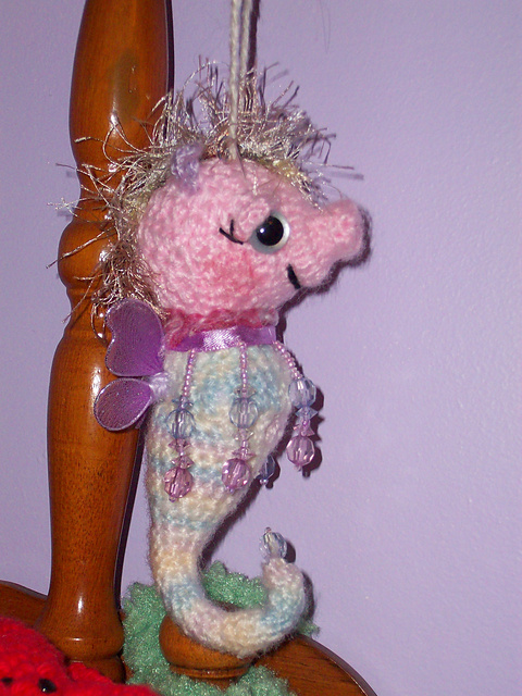 Whimsical Diva Seahorse
