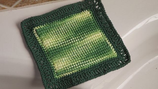 Basic Afghan Stitch Dish Cloth
