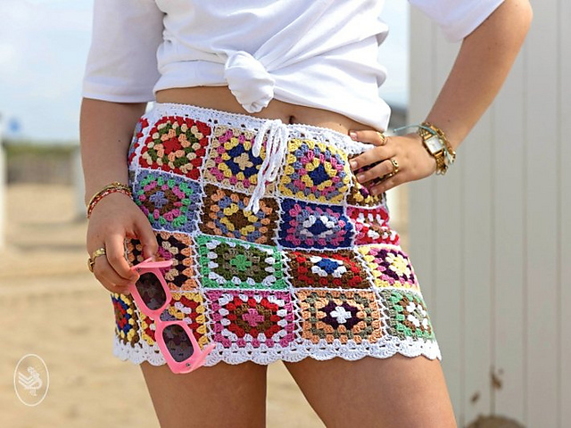 Jette's Granny Square Skirt