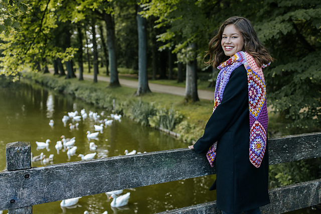 Colorful Granny Scarf