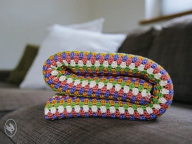 Comfy Granny Stripe Blanket