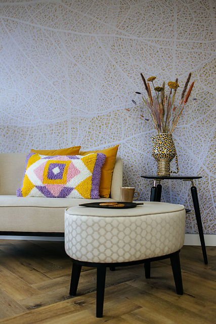 Graphic Knotted Pillow