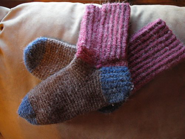 Alpaca Slipper Socks