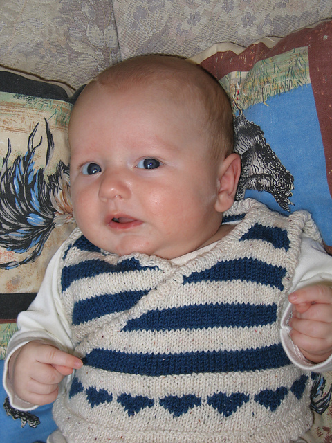 Baby wrap around vest