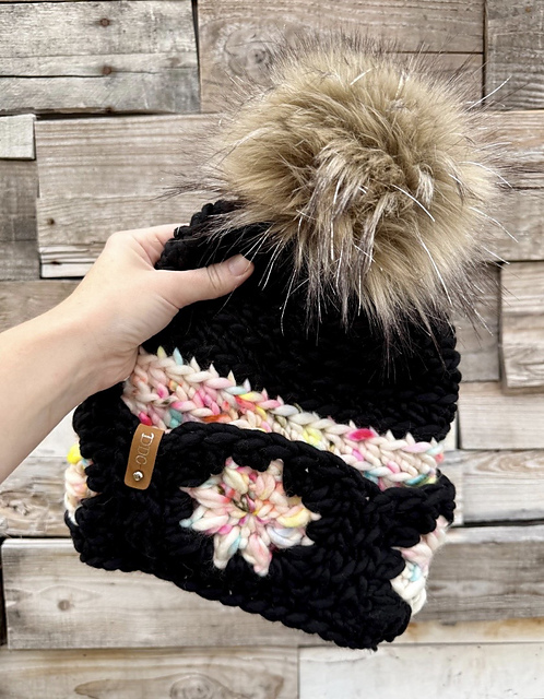 Autumn bloom beanie