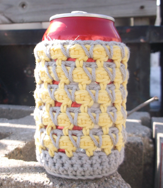 Basket Weave Drink Cozy