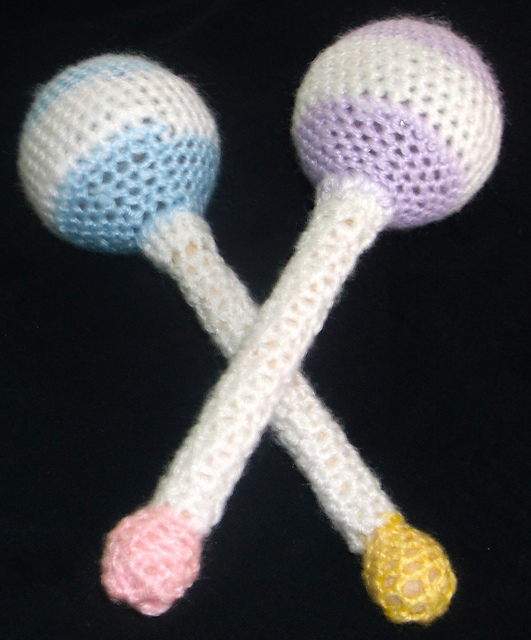 Striped Baby Rattles