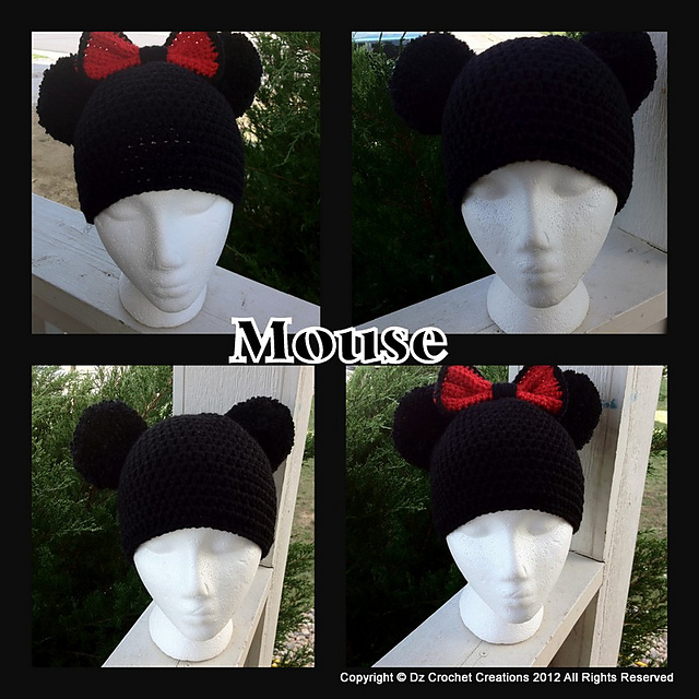 Mickey and Minnie Inspired Beanie