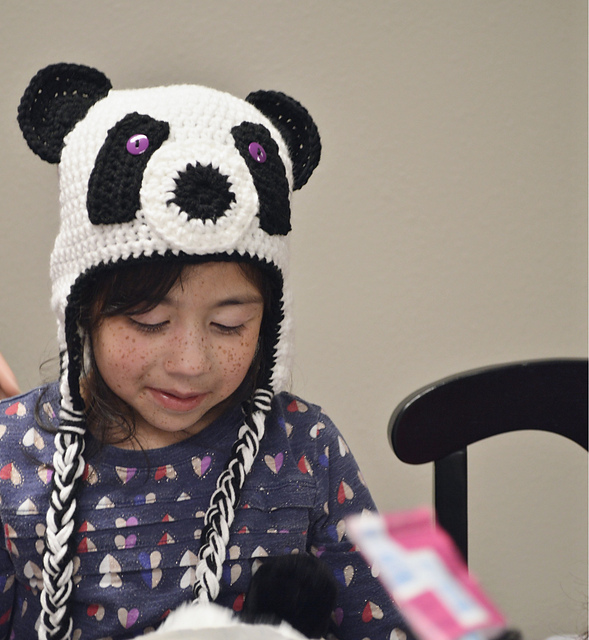 Panda Earflap Beanie