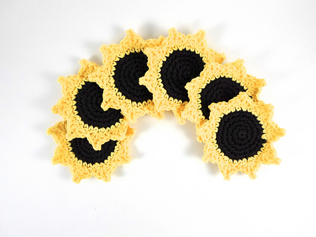 Sunflower Coasters