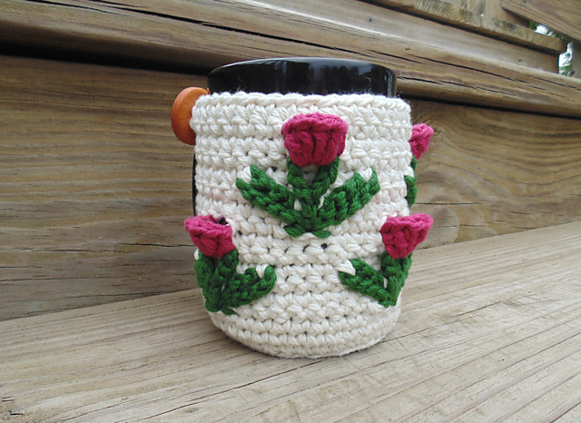 Crochet Tulip Mug Cozy