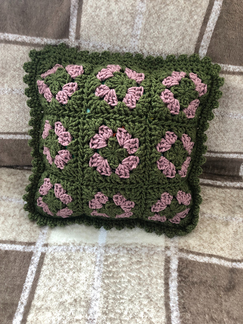 Granny Square Pillow
