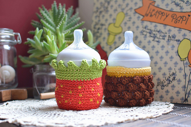 Gläschenwärmer "Erdbeere" & "Ananas"