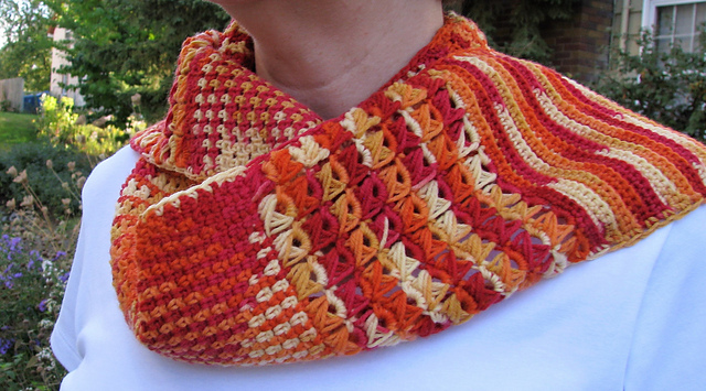 Symmetrical Sampler Scarf