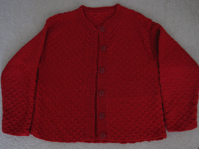 Boxy Basket Weave Cardigan