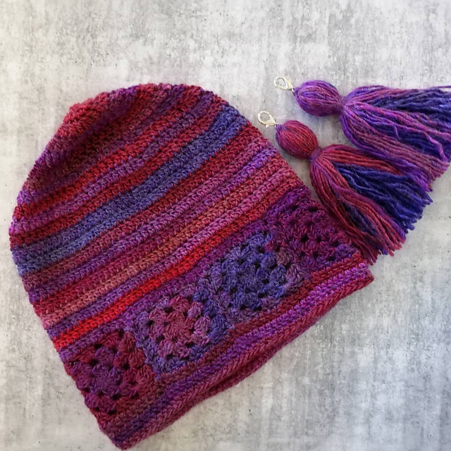 Van Gogh Granny Hat and Scarf