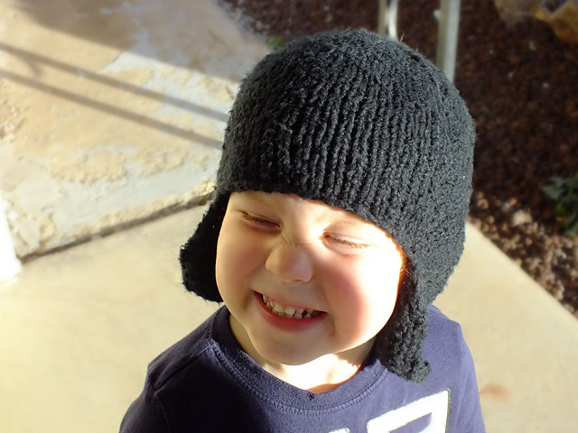 Mitered Earflap Hat