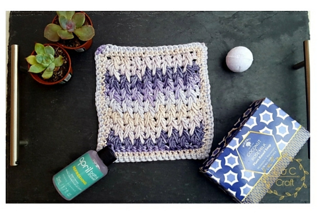 Feathered Washcloth