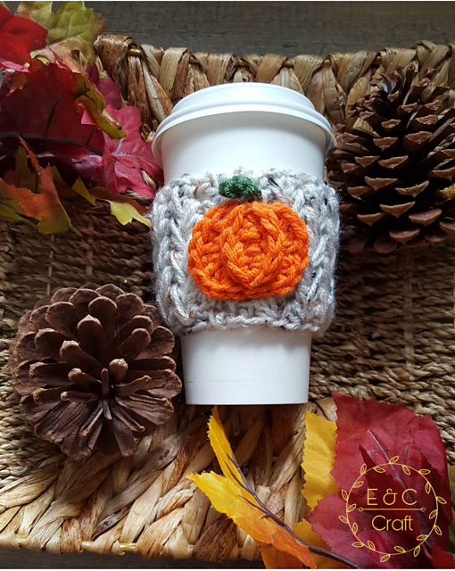 Feathered Pumpkin Cozy