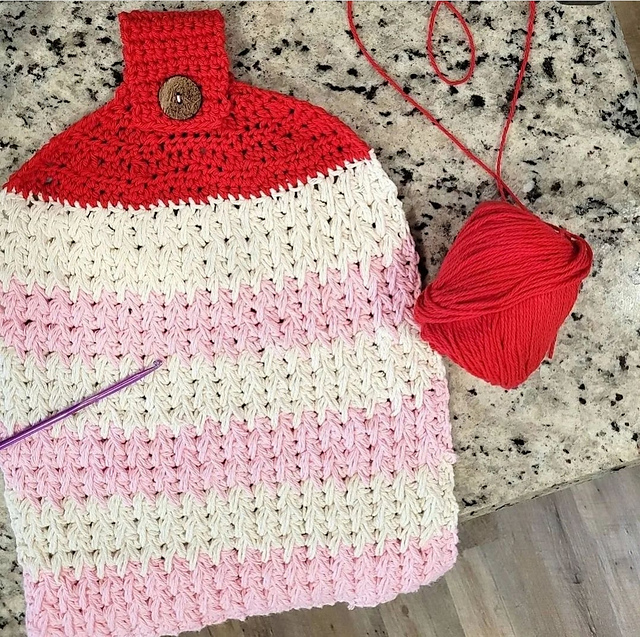 Feathered Hanging Towel