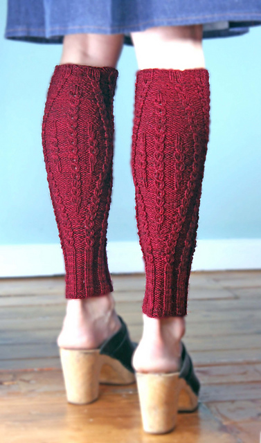 Rosebud and Purl Legwarmers