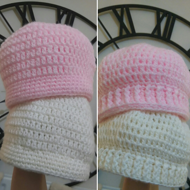Reversible baby hat