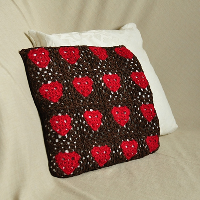Granny Heart Cushion