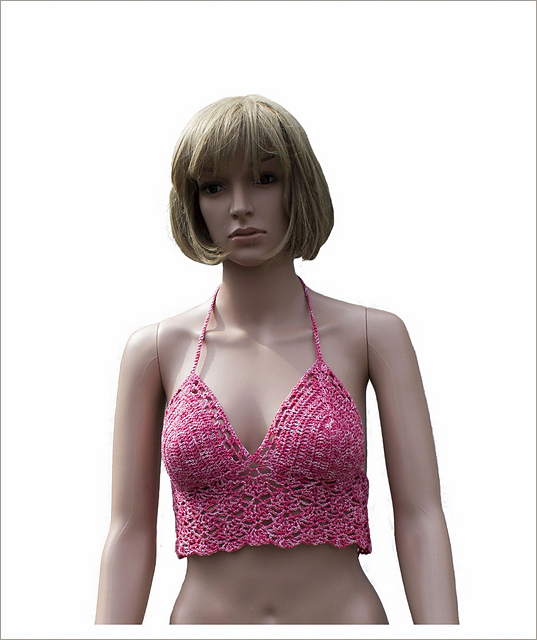 Beach halter top and skirt