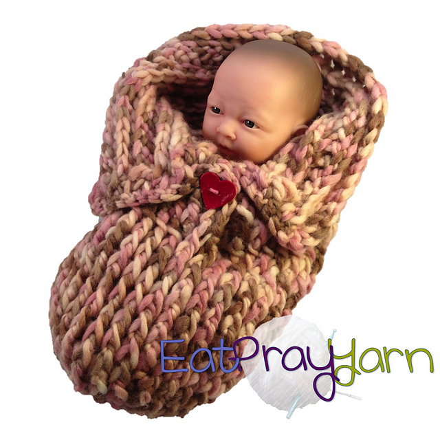 Not Knit Button Swaddle/Cocoon