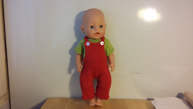 overalls to doll babyborn