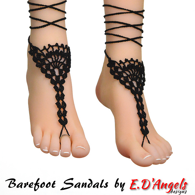 Ravelry: Barefoot Sandals Shell & Shell pattern by Elaine D'Angels